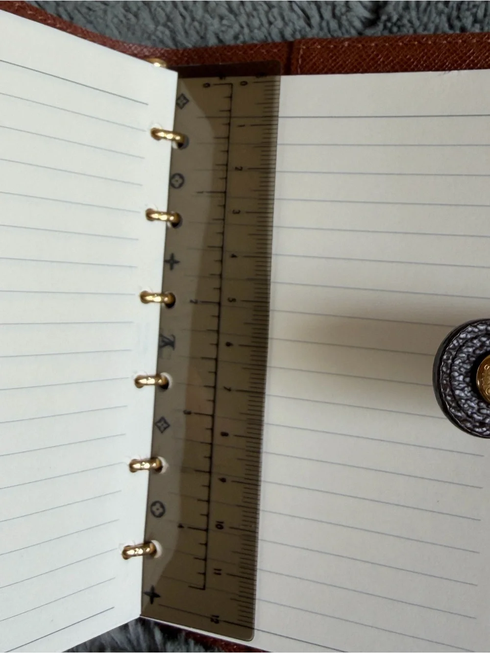Louis Vuitton Monogram Compact Agenda in Brown and Gold